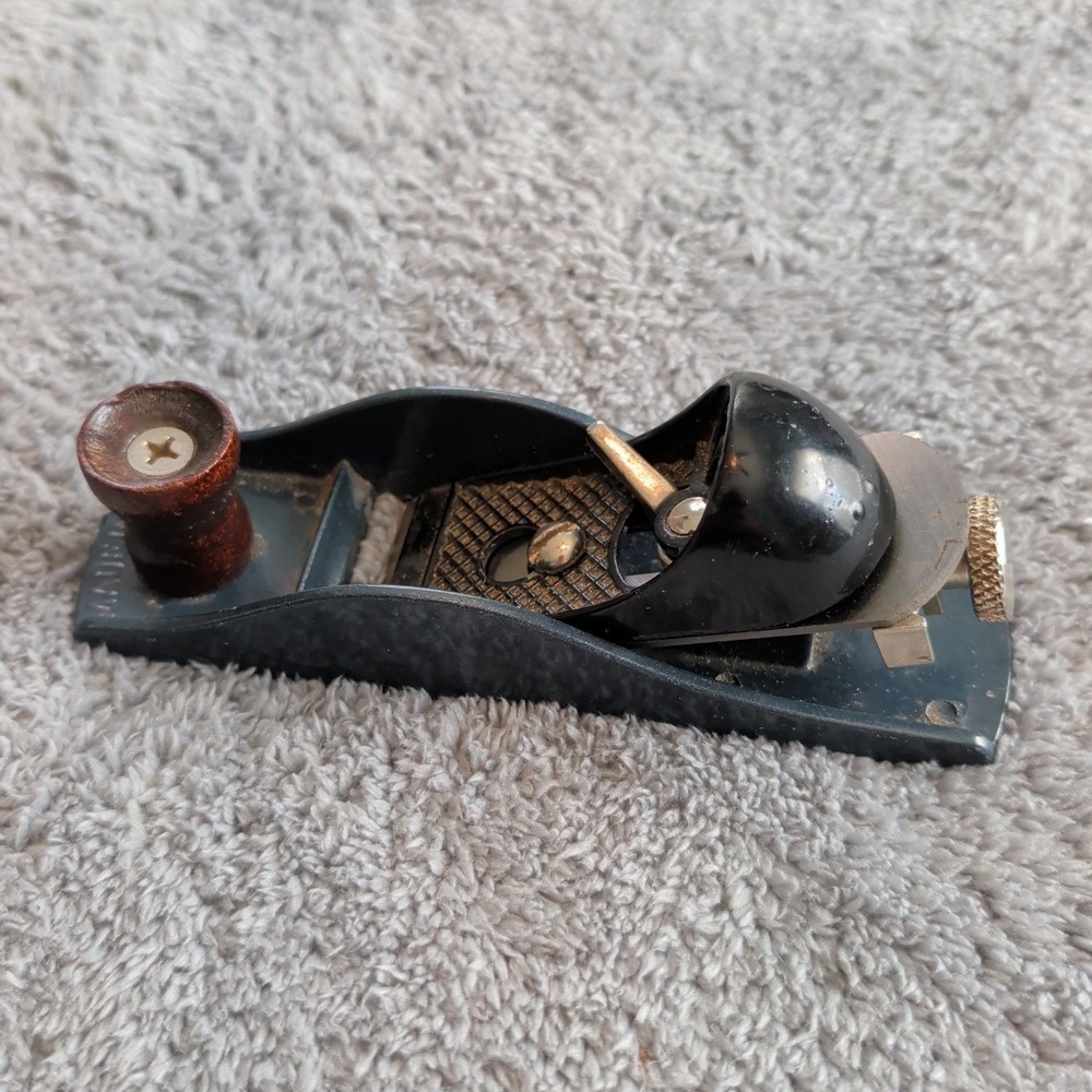 Vintage Hand Block Plane Made in USA 7" Brand Unknown